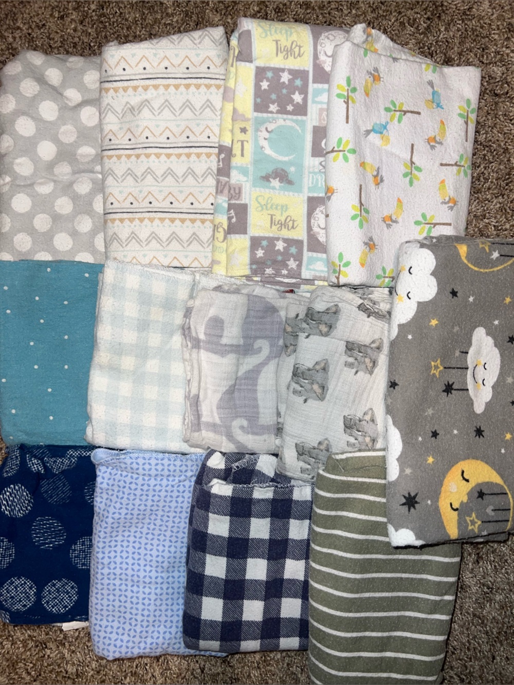 Baby Bundle Cotton Muslim Receiving Blankets Swaddles Copper Pearl Milk Barn